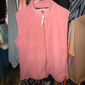 Woolrich Fleece Vest EUC  Mauve  Size L